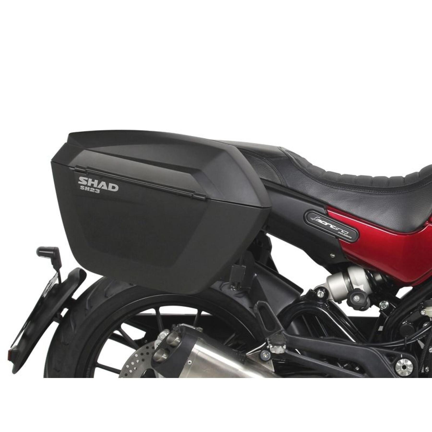 Suporte de caixa lateral de motos Shad 3P System Benelli Leoncino 502L (17 a 21)