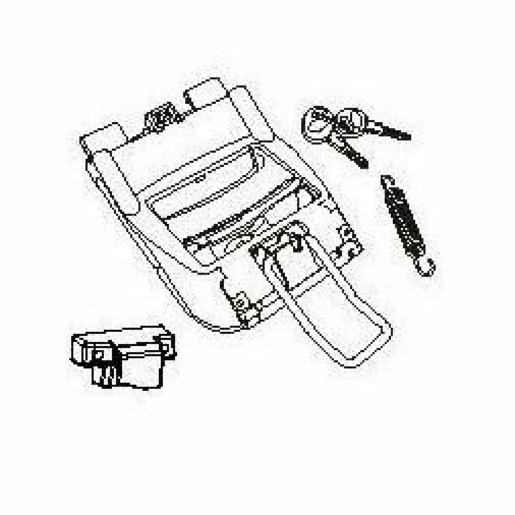 Kit de abertura da mala superior da moto Shad sh47