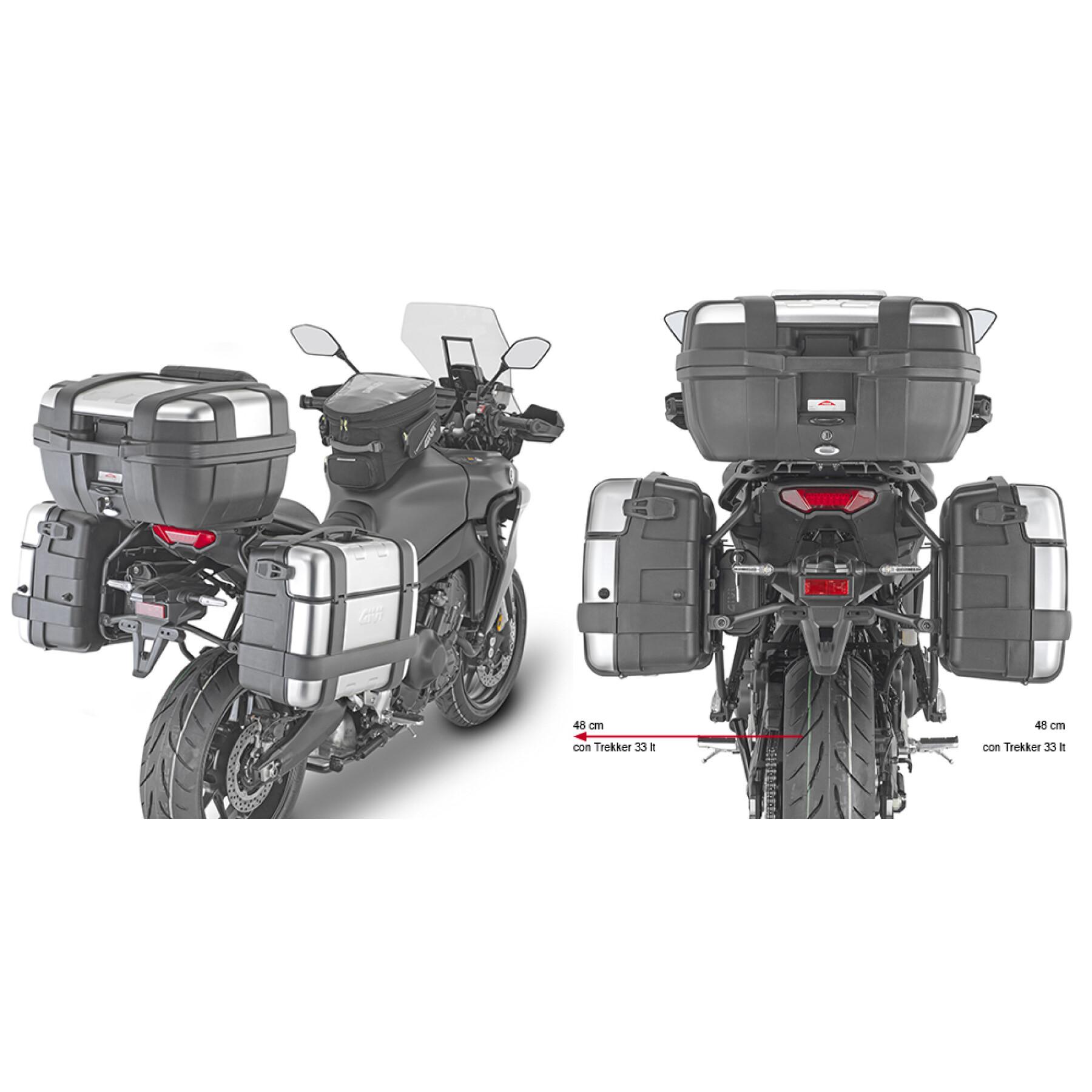 Apoio de caixa lateral de motocicleta Givi Monokey Yamaha Tracer 9 21