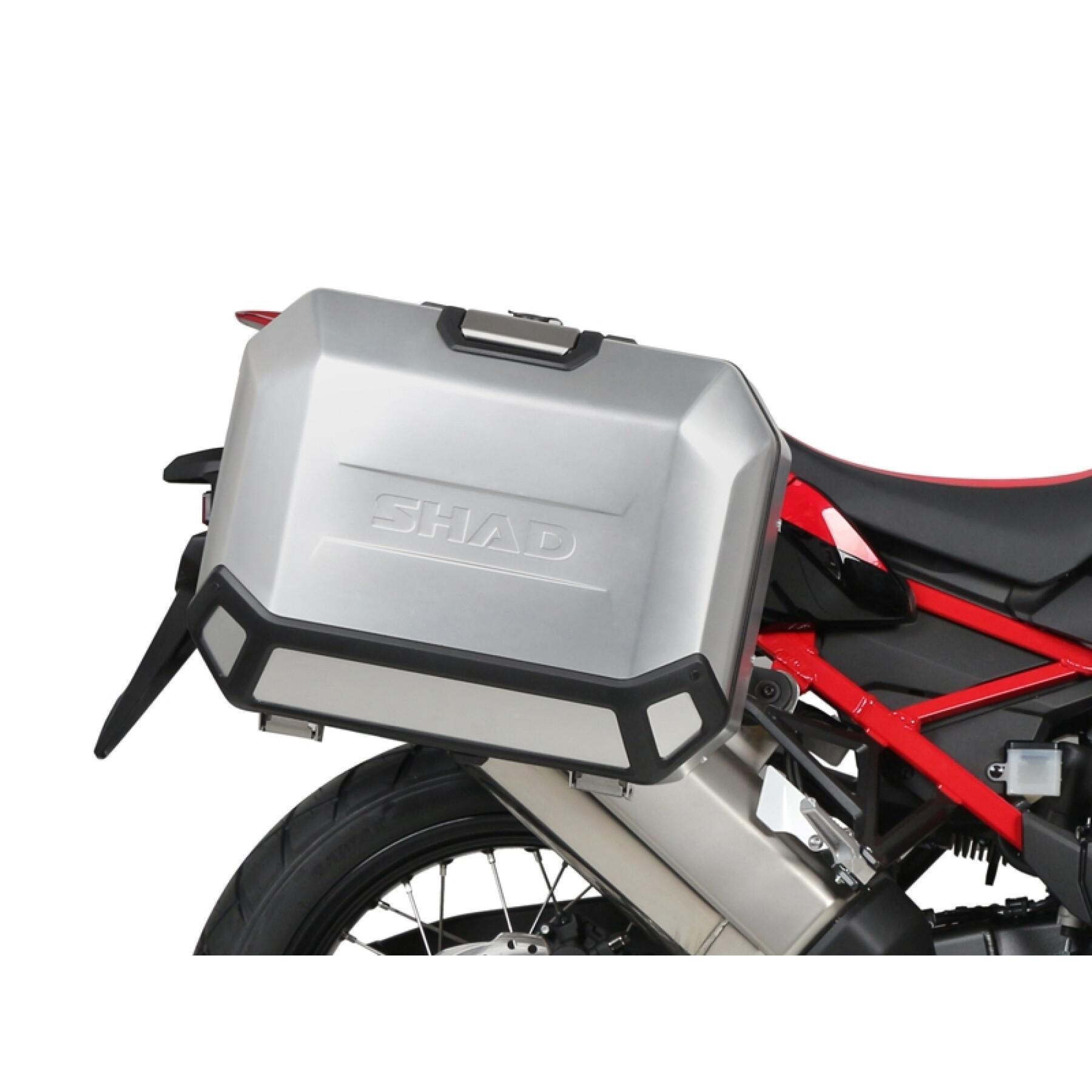Apoio de caixa lateral de motocicleta Shad 4P System Honda Crf 1100 L Africa Twin 2020-2020