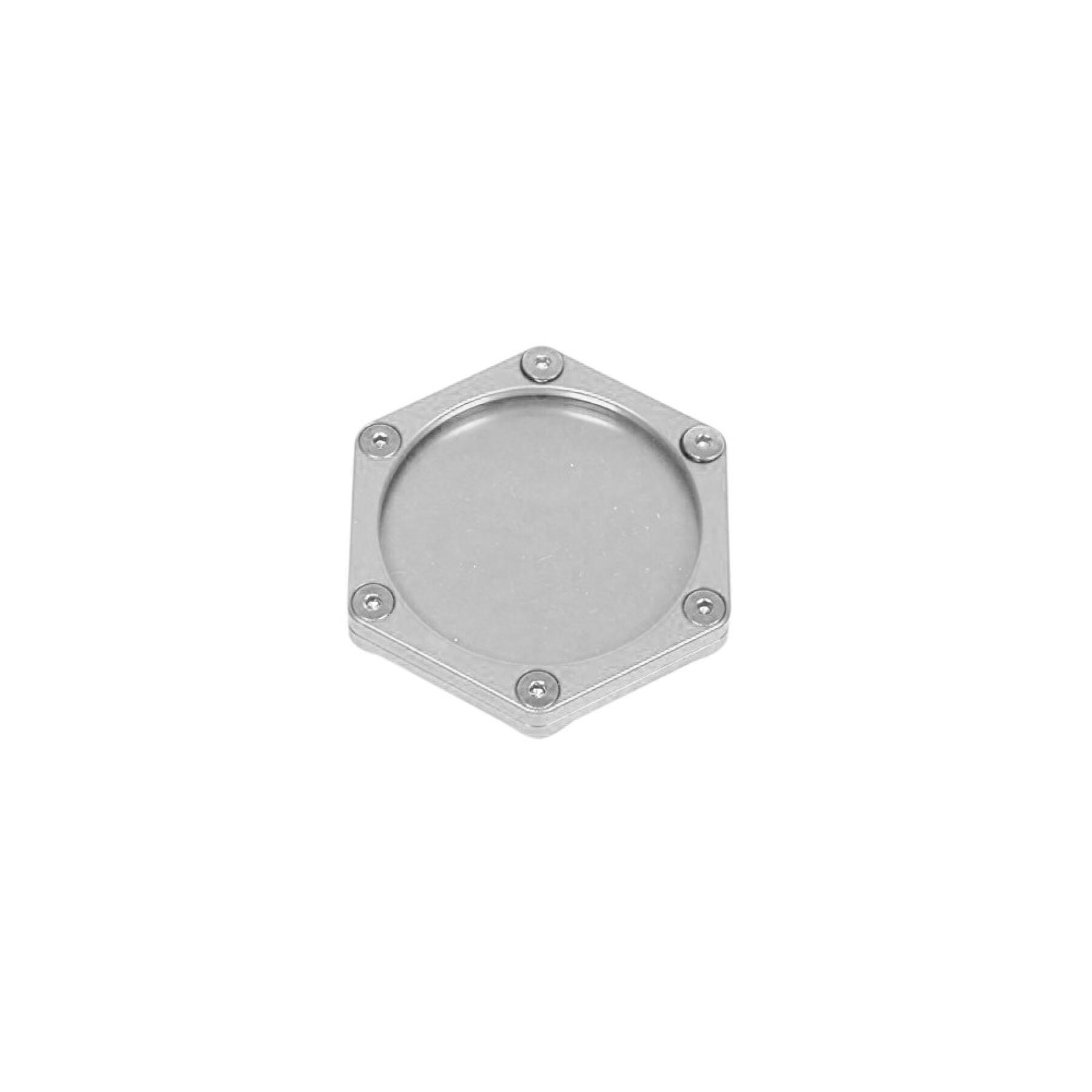 Porta-etiqueta hexagonal de alumínio Racing Moto Technology